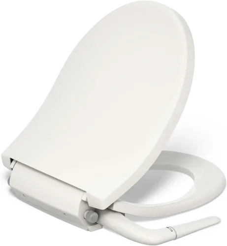 Miniatura 9 de Kohler PureWash M250 - Asiento de inodoro para bidé, redondo, manual, color crema, con tapa de cierre silencioso que evita golpes, fácil instalación