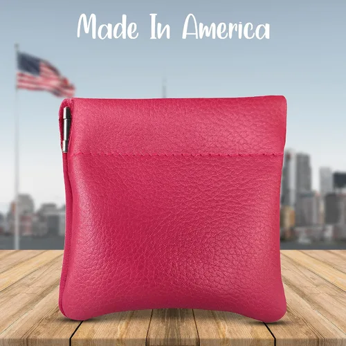 Miniatura 27 de Monedero clásico a presión, de cuero, para hombre de Nabobb, negro