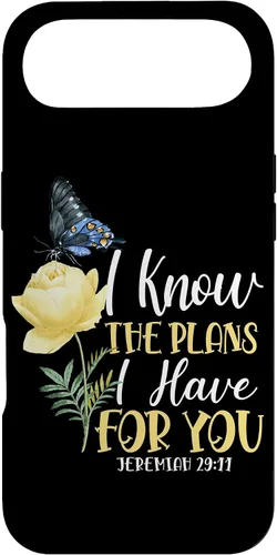 Miniatura 27 de Christian Bible Verse Butterfly Rose Flower Jeremiah 29:11 Case for iPhone 17