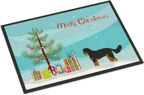 Miniatura 190 de Caroline's Treasures CK3799MAT Akita Shepherd - Tapete de árbol de Navidad de 18 x 27 pulgadas, tapete para puerta delantera, interior y exterior