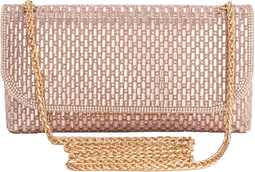 Miniatura 8 de Bolso de mano con diamantes de imitación con purpurina, bolsa de hombro formal para mujer, boda, cóctel, fiesta, graduación, caja de regalo