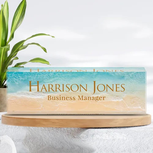 Miniatura 7 de Placa de nombre personalizada para escritorio, placa de nombre de escritorio personalizada, placa de nombre acrílica, accesorios de escritorio