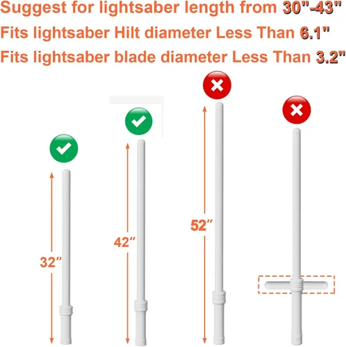 Miniatura 4 de Cosmos Lightsaber Carrying Bag Light Saber Storage Bag with Adjustable Shoulder Strap, Portable Lightsaber Sheath Shoulder Bag Lightsaber Carrying