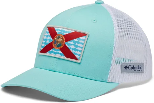 Miniatura 311 de Columbia - Gorra de malla con bandera con árboles unisex para adultos, corona alta