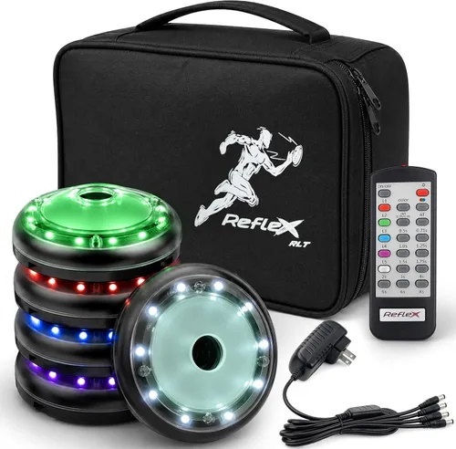 Miniatura 2 de Reflexx RLT 2.1 Reaction Training Lights – Improve Reaction Time, Coordination & Focus – Adjustable Speed, Random Mode, Brightness & Sound Control