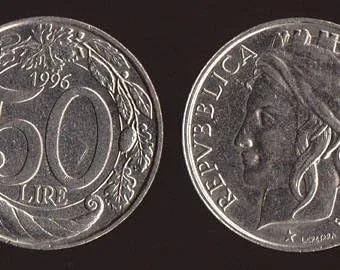 Miniatura 2 de Plata de ley 50Lire cuerda Coin Bezel Frame Monte colgante