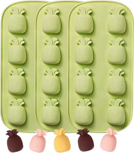 Miniatura 9 de Webake Moldes para cubitos de hielo de conejo de Pascua, moldes de silicona de conejo de 8 cavidades para chocolate, dulces, cubitos de hielo
