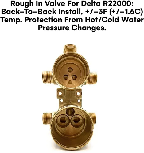 Miniatura 3 de Wood Grip Grifo de ducha Válvula Desviadora Integrada Válvula Desviadora de Ducha Fregadero de Baño Bajo Montaje Divisor de Cabezal de Ducha