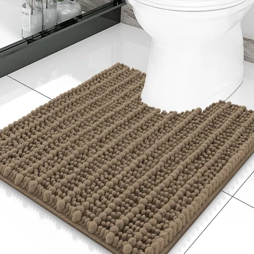 Miniatura 114 de Smiry Alfombras de Baño 24x16 pulgadas, Alfombras de Baño de Chenilla Extra Suaves y Absorbentes, Respaldo de Goma Antideslizante, Lavable a Máquina