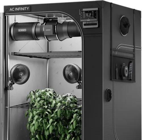 Miniatura 10 de AC Infinity Advance Grow System 3x3, Kit de 3 Plantas, Kit de Carpa de Cultivo Integrada con WiFi, Automatiza Ventilación, Circulación, Programa Luz