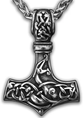 Miniatura 15 de Baldur Jewelry - Collar con Colgante de Martillo de Thor Mjölnir - Joyería Vikinga Nórdica de Thor - Collar de Thor - Regalos de Thor para Hombres