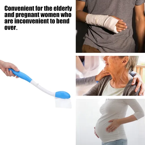 Miniatura 3 de Ayudas de inodoro plegables para limpiar, papel de limpiaparabrisas Reach Comfort, soporte para glúteos, limpiaparabrisas con gancho y agarre