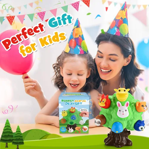 Miniatura 7 de Regalos para niños de 1 a 5 años, juguetes para niños pequeños, juguete educativo de animales de granja para niños pequeños de 1 a 6 años, juego
