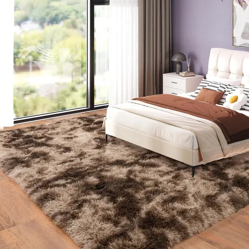 Miniatura 111 de Dssimo - Alfombra superesponjosa para la habitación, alfombra de área moderna, pequeña, suave y acogedora de felpa para niños, niñas y adolescentes