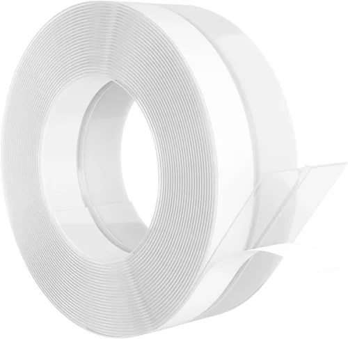 Miniatura 7 de Burlete Sellador para Puerta, Tira de Silicona para Marco y Huecos Tapón de Corrientes de Aire, Barredor de Puerta de Ducha de Vidrio, Blanco, 20