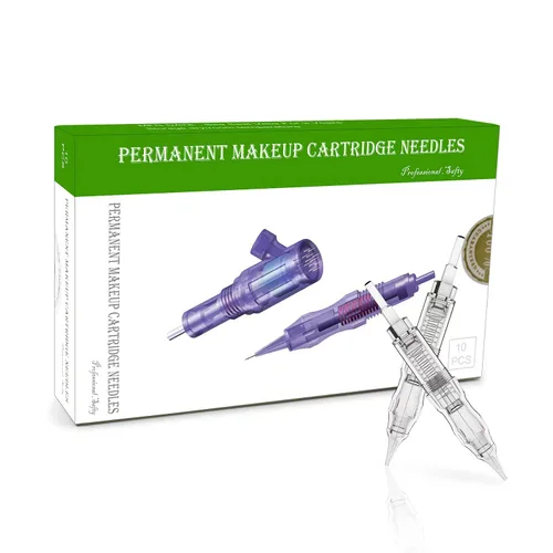 Miniatura 2 de BIOMASER - Agujas de cartucho – 10 agujas esterilizadas de cartucho de maquillaje permanente, hilo de rosca, aguja de tatuaje para máquina