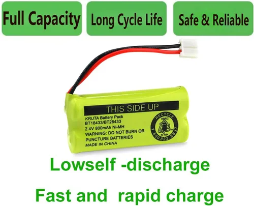Miniatura 6 de BT18433 BT28433 2.4V 800mAh Ni-MH batería inalámbrica para teléfono compatible con BT18433/BT28433 CS6219 CS6229 DS6301 DS6151 DS6101 BT184342