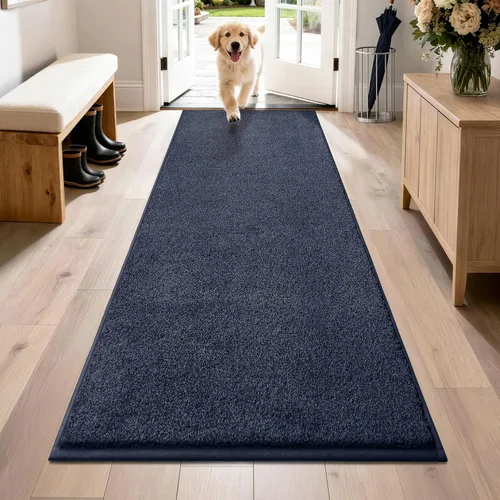 Miniatura 16 de PURRUGS Alfombra de área de fácil cuidado de 4 x 6 pies, antideslizante, lavable a máquina, tapete para puerta de perro, resistente a las manchas