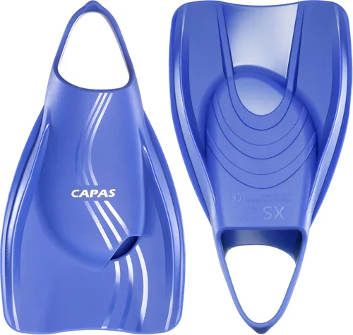 CAPAS Aletas de Entrenamiento de Natación Pro con Bolsa de Malla, Aletas de Natación Profesionales Cortas de Silicona, Aletas de Talón Abierto