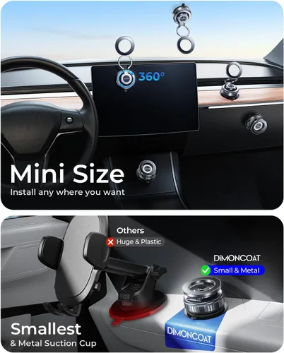 Miniatura 2 de 【Actualizado】Soporte de automóvil Magsafe [119 libras de succión y metal] Soporte magnético ajustable de 360° para tu automóvil, soporte al vacío