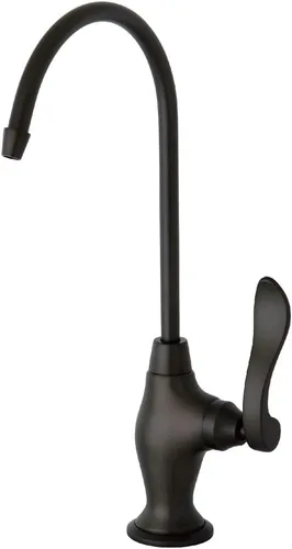 Kingston Brass Gourmetier KS3195NFL Nuwave - Grifo francés de filtración de agua de un solo mango, bronce aceitado, 10.81 x 4.63 x 1.75 pulgadas Oil