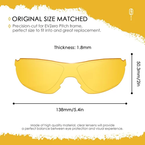 Miniatura 2 de Lentes de repuesto ANSI Z87.1 para gafas de sol Oakley EV Zero Pitch