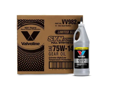 Miniatura 15 de Valvoline Flexfill SAE 75W-90 Aceite para engranajes sintético completo 1 cuarto de galón, caja de 4