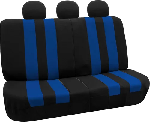 Miniatura 14 de FH Group - Juego completo de fundas para asientos de auto con rayas llamativas, ajuste universal para asientos delanteros de respaldo bajo, Verde