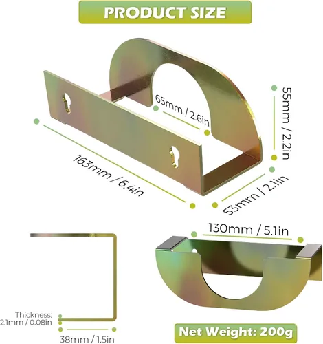 Miniatura 6 de Soporte de pared para amoladora angular, soporte para amoladora angular de acero sólido resistente, soporte para pulidora, estante de almacenamiento