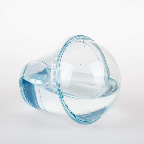 Miniatura 3 de Golden Apple, Juego de 25 vasos de color con tapas de cúpula sin agujero (azul)..