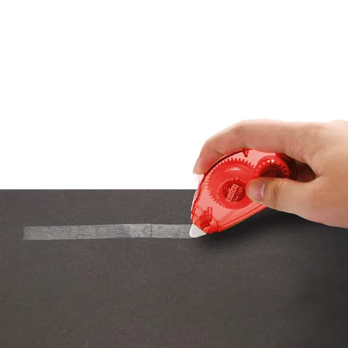 Miniatura 4 de Glue Runner - Rodillo de cinta adhesiva permanente de doble cara, 0.3 x 360 pulgadas, aplicador de rodillo adhesivo permanente, paquete de 12, rojo