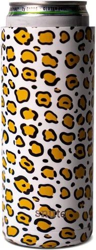 Miniatura 13 de Enfriador de latas para cerveza, refrescos, agua con gas, acero inoxidable aislado al vacío para latas de 12 onzas (rosa, delgado)
