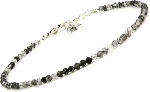 Miniatura 91 de Gempires - Pulseras de cuentas de piedras preciosas hechas a mano, ligeras, de cristal, para uso diario, hipoalergénicas, de 8 pulgadas, chapadas