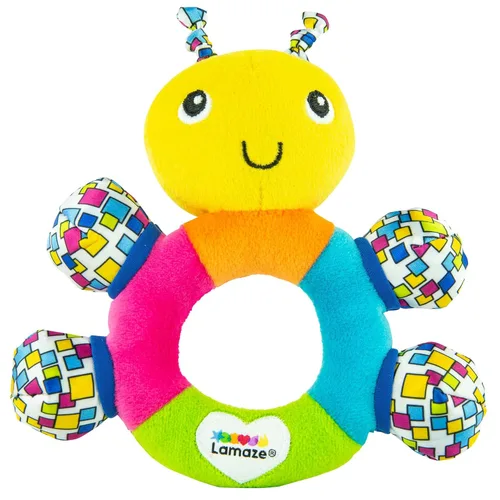 The First Years First Baby Rattle - Juguetes sensoriales con texturas suaves y sonidos arrugados - Juguetes para bebés a partir de 3 meses