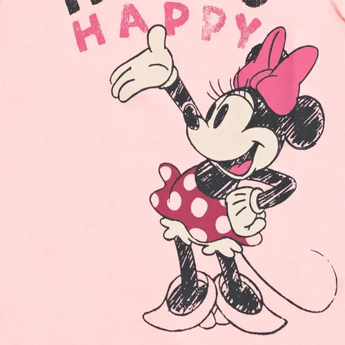 Miniatura 3 de Disney Minnie Mouse - Conjunto de camiseta y leggings florales de péplum para bebés y niños grandes (12 meses - 14-16)