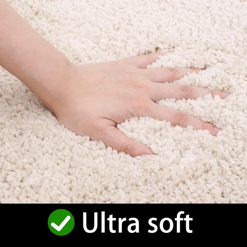 Miniatura 3 de TEBIEKOY Alfombras de baño peludas, súper absorbentes, antideslizantes, suaves, de felpa gruesa, lavables a máquina, alfombras de baño para baño