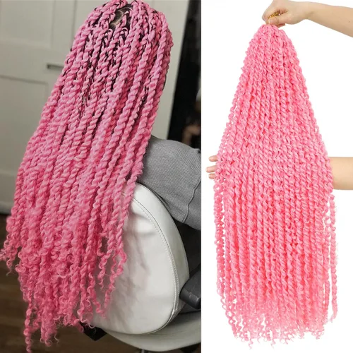 Miniatura 9 de Cabello Corto PassionTwist de 8 Pulgadas Cabello Pre-retorcido Passion Twists Cabello de Ganchillo Pre-enrollado Cabello Rizado de Ganchillo para 1b