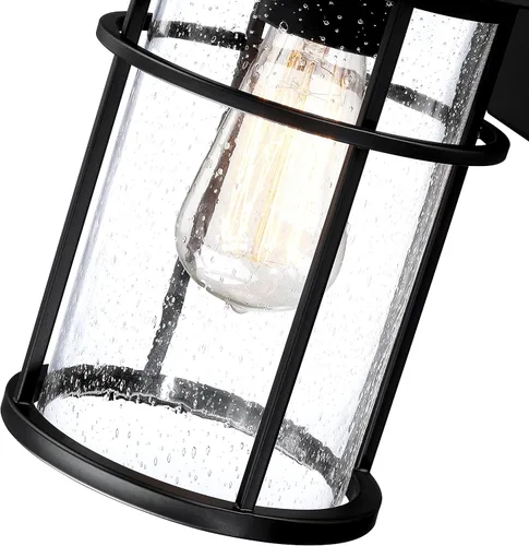 Miniatura 8 de Luces exteriores para casa, lámpara exterior, aplique de pared impermeable para exteriores, iluminación de montaje en pared negra antioxidante