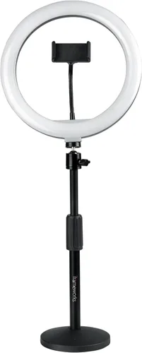 Miniatura 8 de Gator Frameworks Juego con (2) anillos de luces LED de 10 pulgadas con soportes de altura ajustable y soportes universales para teléfono