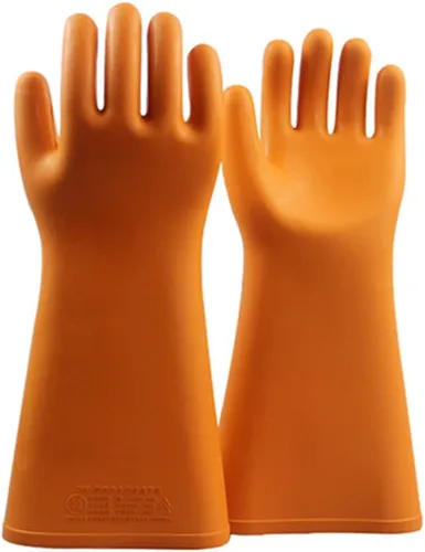 Miniatura 9 de 1 par electricista especial aislado guantes 12KV 20KV 25KV 35KV seguridad protección trabajo guantes