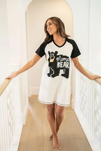 Miniatura 5 de Lazy One Camisón para mujer, divertido cuello en V para mujer