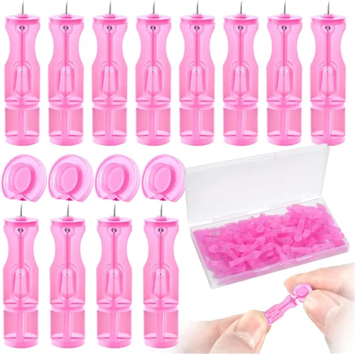 Lancetas para extracción facial, 50 herramientas de aguja desechables para acné, kit de eliminación de puntos negros para piel clara