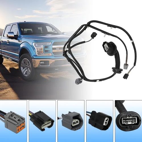 Miniatura 3 de Conjunto de cables de puente para puerta trasera izquierda compatible con Ford F-150 Crew Cab lado del conductor 2009-2014 Reemplazo de arnés