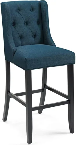 Miniatura 9 de Modway Baronet - Juego de 2 taburetes tapizados de tela con botones copetudos, color azul
