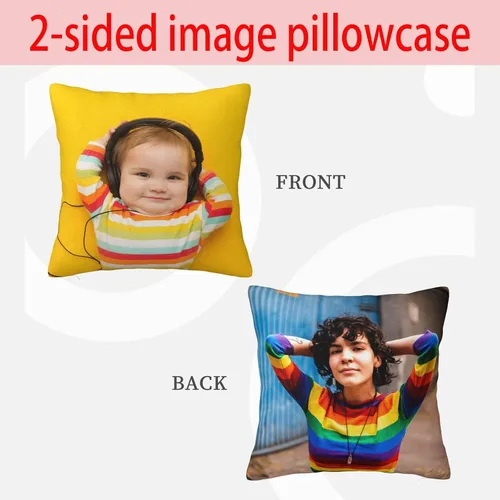 Miniatura 8 de Funda de almohada personalizada, almohada de fotos de amor, diseño personalizado de fotos o texto, regalos personalizados para cualquier imagen