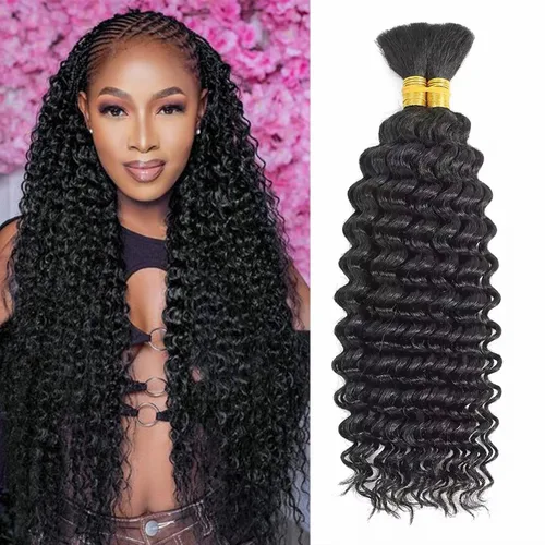 Miniatura 57 de Paquetes de cabello afro rizado y kinky, extensiones de cabello humano de 8 pulgadas, tejido rizado sin procesar, doble entretejido, virgen