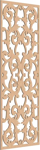 Miniatura 88 de Meadville Paneles decorativos de pared de madera con calado, 9 3/8 pulgadas de ancho x 24 3/8 pulgadas de alto x 1/4 de alto, aliso