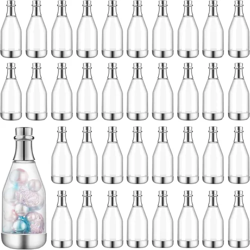 Miniatura 7 de Cunhill 54 botellas de caramelo de champán, regalos de despedida de soltera, mini botella para baby shower, recipientes pequeños de plástico