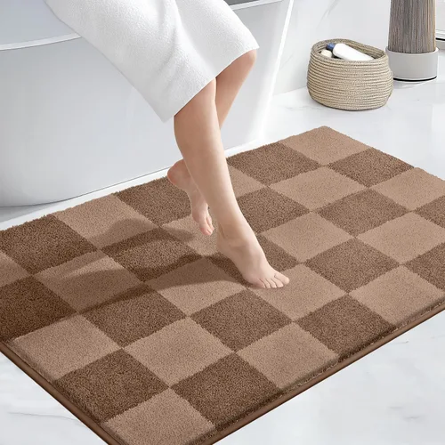 Miniatura 12 de PURRUGS Alfombra de baño antideslizante lavable a máquina 20 x 30 pulgadas, tapete de baño súper absorbente y de secado rápido, alfombra de baño