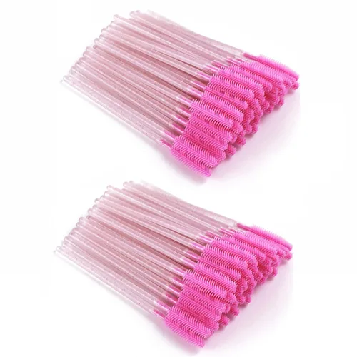 Miniatura 8 de 50 varitas desechables de silicona para pestañas – Cepillos de extensión de cejas y pestañas, separador de peine, herramienta de microblading